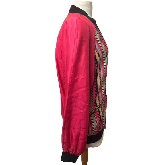 Vintage 80s Silk Jacket Windbreaker - Picture 4 of 5